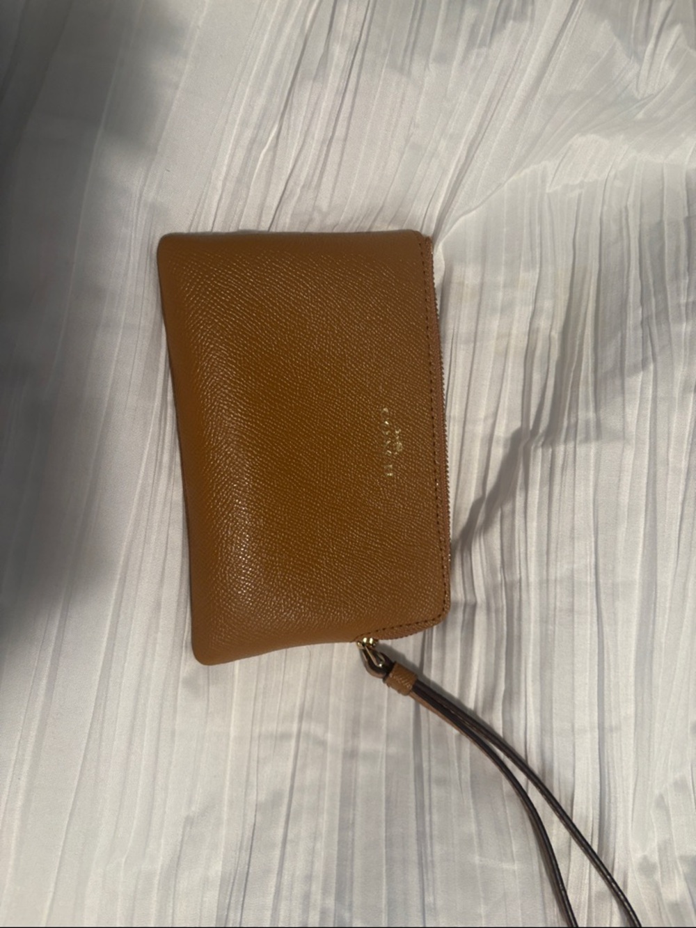 Coach Mini Wristlet Wallet in Brown